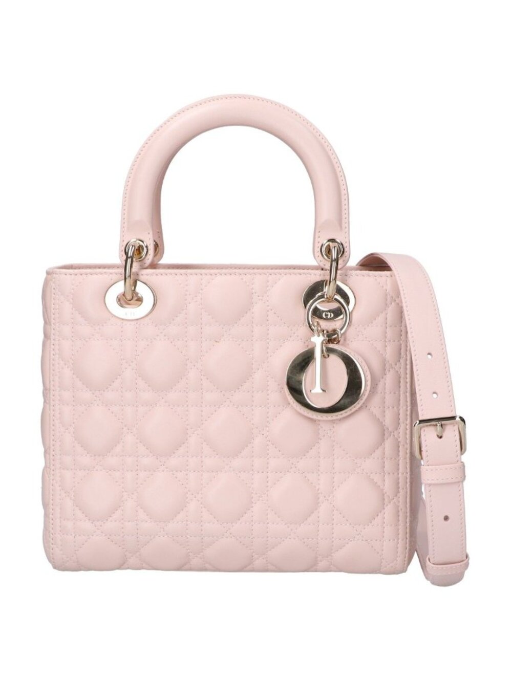 Dior Lady Medium Cannage Lambskin 2-Way Handbag